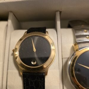Classic Black and Gold Men's Dress Watch